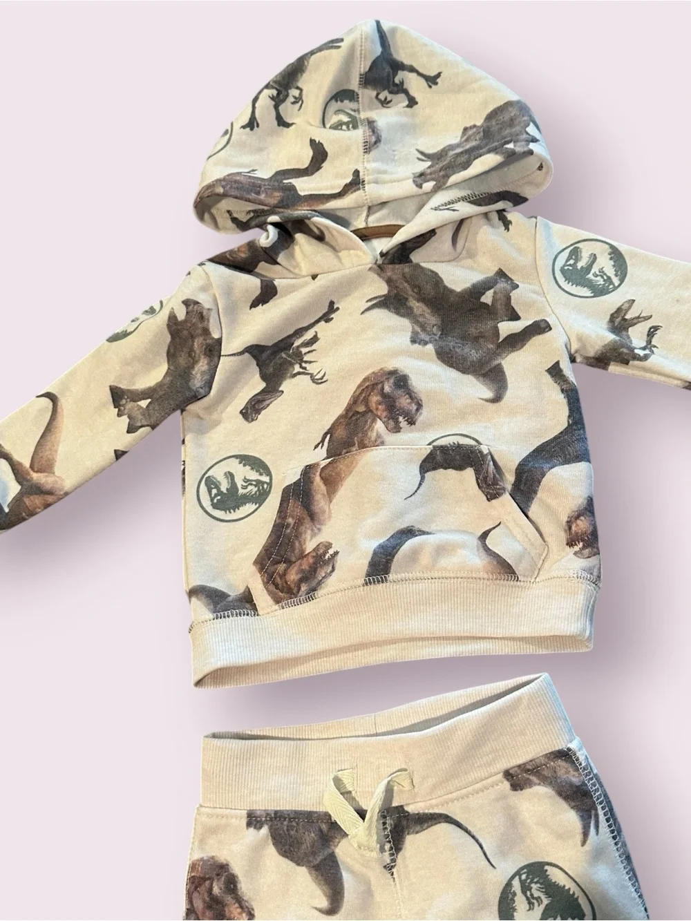 Toddler Boy Jurassic World All Over Dinosaur Print Hoodie And Pants Sz 12 Mon